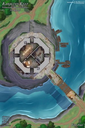 Eardston Keep - 40x60 - Dungeon Map - RC  - 5 Levels
