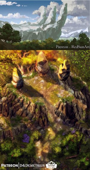 Druidic Stones [20x27] | 16 Variants and Scene+ Animated Map