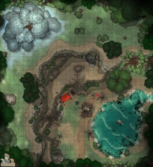 The Silver Tree & Cliffside [33x36]