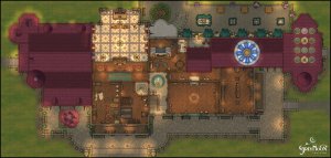 An aristocrat's villa I made for my campaign, based on the real-life Schloss Drachenburg [Multiple]