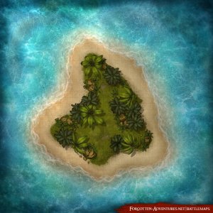 [OC] Desert Island Encounters 35x35 by Forgotten Adventures