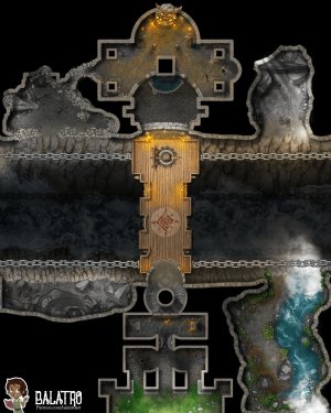 The Shifting Dungeon serves as tomb, temple, and trial all in one. Heroes navigate the bridge across the chasm’s river to prove themselves in the eyes of the ancestors buried there.