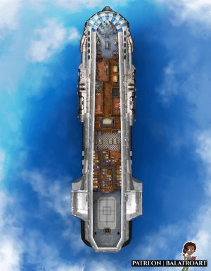 Fond Departures: Skyliner Class, Civilian Transport Ironclad airship.