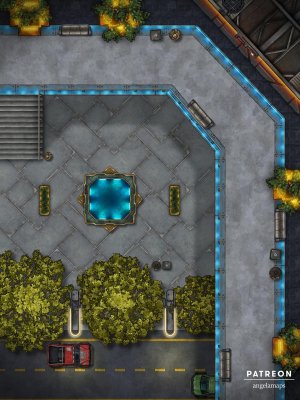 City Sidewalk [battlemap] from Angela Maps - 3 versions! [art]