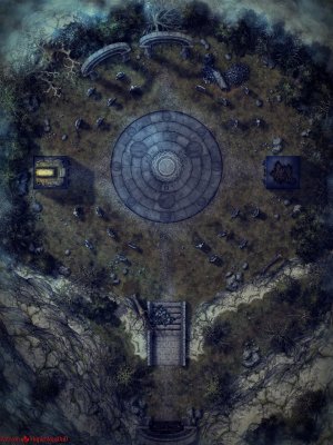 FREE Battle Maps Giveaway + Circle of the Dead (Phased Battle Map) by MapleMapsDnD | [Battle Map] [No AI] [OC] [Art]