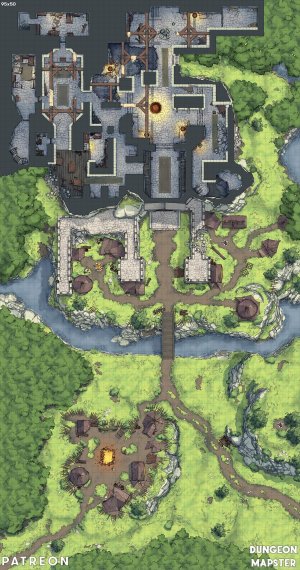 Goblin Camp and Ruined Temple [95x50]
