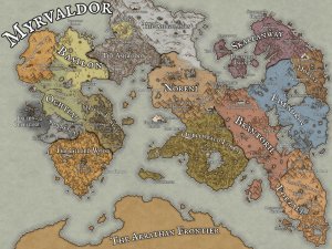 Continental Map in progress
