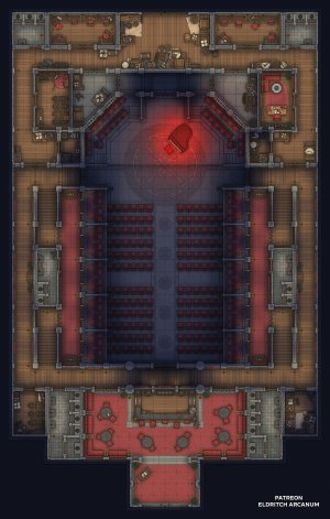Gothic Concert Hall | [OC] [28 x 44] | Eldritch Arcanum