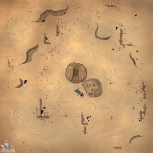 The Disgraced Statue of Lord Ozymandias [55x55]