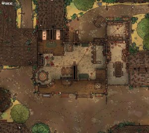 The Little Barrel Tavern - [28x24]