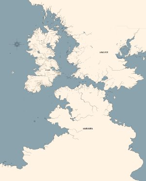 Worldmap for my worldbuilding project .thoughts?