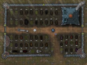 Desecrated Cemetery [35x26]