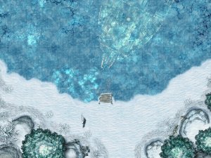 [OC] Frozen Lake [40x30]
