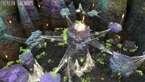 Oh, goodie. Webs. That's never a bad sign. (LAIR OF THE PHASE SPIDERS, 35x30 - free day & night maps, plus 1000+ more free!)