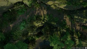 Path in the Jungle | [Animated Battlemap] [32x18] [120px per Square] [Gridless] [3D Rendered] [OC] | Beneos Battlemaps