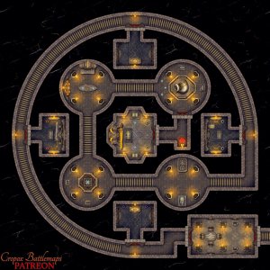 Vault of the Ancestors 40x40 battle map