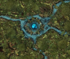 The Heart of the Jungle Island - [100x85]
