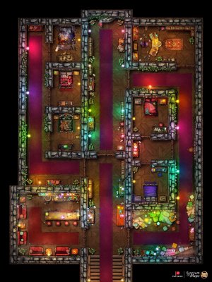 Rose Pleasure House - Wizards - 24x32