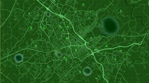 Haynesville, TN Fallout style map of Johnson city