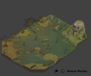 Isometric battlemap bundle for VTT