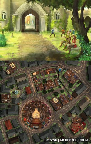 Bard's College Campus - Classrooms, Theater, Shops [120 x 110]