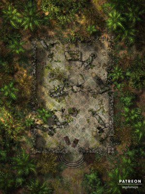 Ruins [battlemap] from Angela Maps - 3 versions! [art]