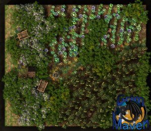 "East Field"(31x27) Welcome to the East Field! Pretty sure everything is fine and none of the scarecrows are moving. Pretty sure.