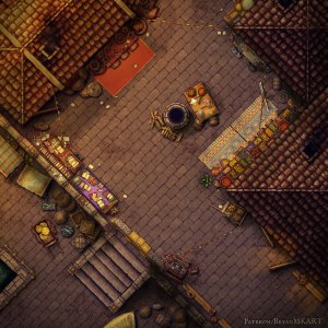 Kingdom Market [Art] Rpg Map