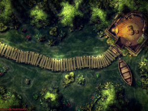 Swamp Hut [20x15] [Battle Map] [No AI] [OC] [Art]