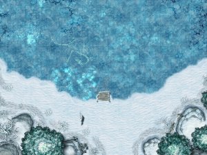 [OC] Frozen Lake [40x30]