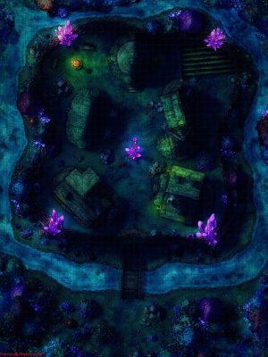 Sylvan Grove - Day/Night - Gridded/Gridless [42x56] [Battle Map] [No AI] [OC] [Art]