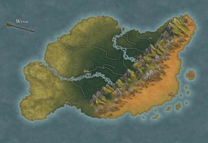 Just a continent map