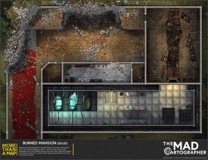 [30x20] More Than a Map: Burned Mansion!