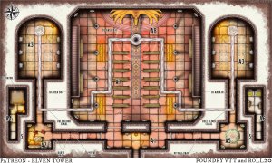 Maps 809-810-811 --- Temple and Altar of the Pale God - Isometric View of both top-view dungeons included.