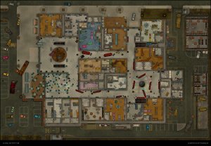 a day at the mall [75x52] [abandoned / apocalyptic version] – Ground Floor, Upper Floor, Roof & Handouts