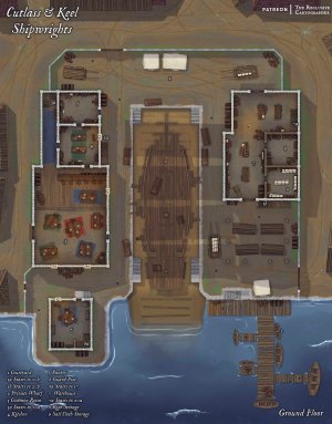 Cutlass & Keel Shipwrights - 3 Level - Building Map - RC