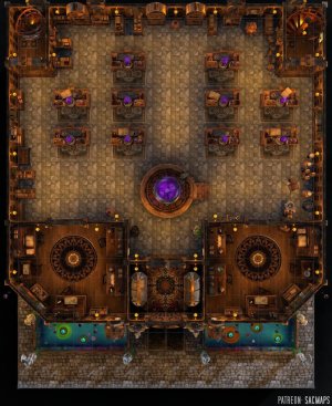 Your party needs a break. Here an educational establishment for them to gatecrash with a hearty 'Hi, fellow kids!' STUDENT WIZARD HALLS (18x22 Multilevel, free day & night maps plus hundreds more!)