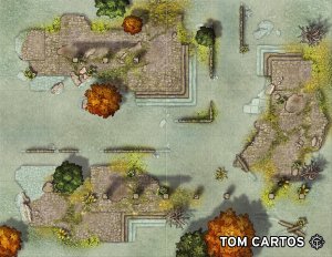Flooded Ruins [22x17]