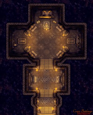 Dwarven Royal Tomb 17x21 battle map