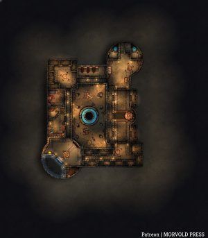 City Prison Keep, Dungeon & Surrounding Streets [70 x 80]