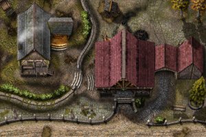 The Dwarven Anvil | Interior & Exterior | 30x20