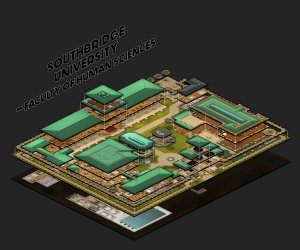 Do you dare venture into the fungus-infested basement rooms of the Campus of Human Sciences? I hope you haven't forgotten your gas mask. > a day at the university battlemaps - Lecture & medical faculty building [82x26, abandoned version] & Entrance [27x43