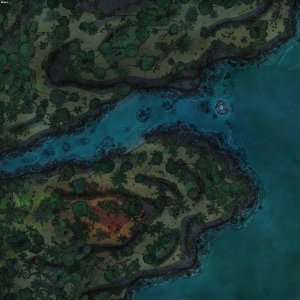 Jungle Island Coastline - [85x85]
