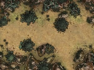 Been playing around with watercolor battlemap style to generate a savannah vibe...