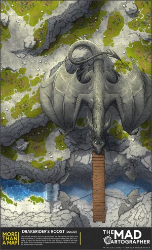 [20x30] More Than a Map: Drakerider's Roost!