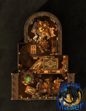 "Book Emporium"(14x18) every shelf contains a story- and some should never be told!