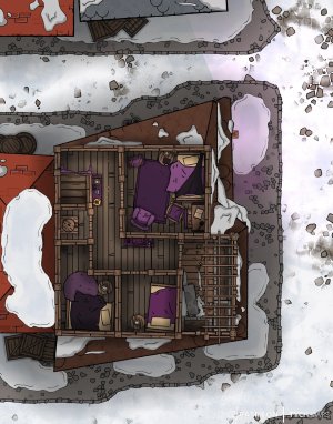 Old Xoblob Shop [11x14] - Waterdeep (Winter)