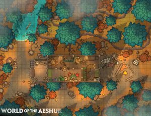An autumn inn - [35x27]