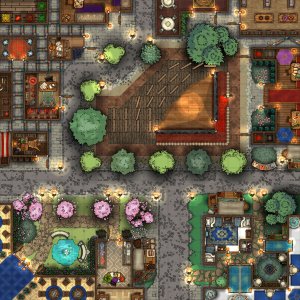Whiteblade Cultural District (Day/Night Varients) [25x25]