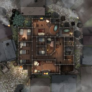Blood of the Vine Tavern [Curse of Strahd] — Free Battlemap [20x20]